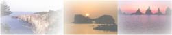円月島、橋杭岩